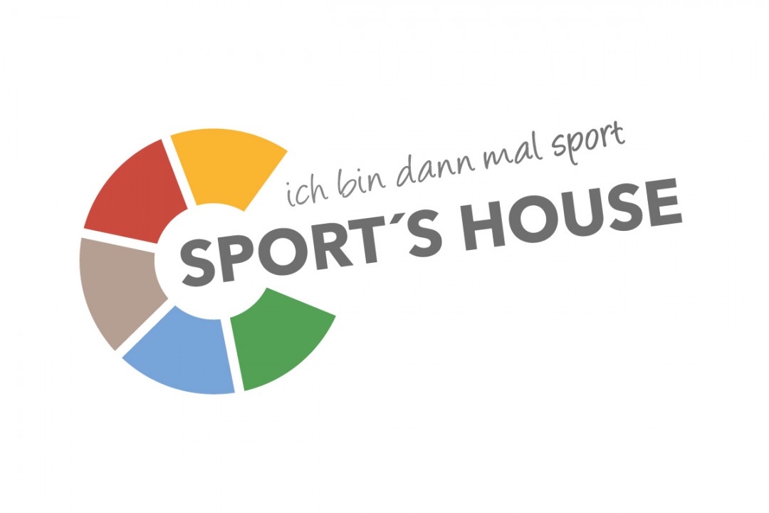 Logo Sport´s House in Rödental creative background