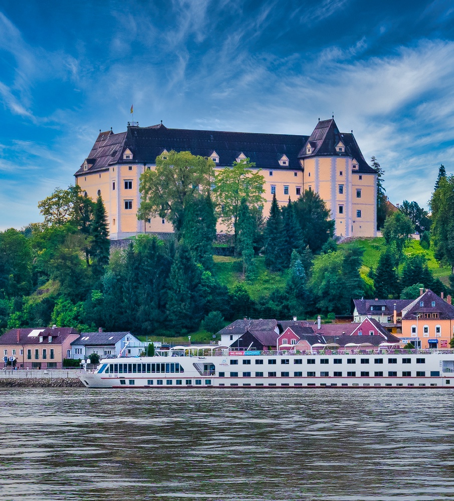 Schloss Greinburg an der Donau im Strudengau/Oberösterreich.