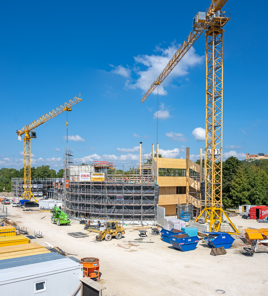 Baustellenaufnahme Globe Coburg 2022