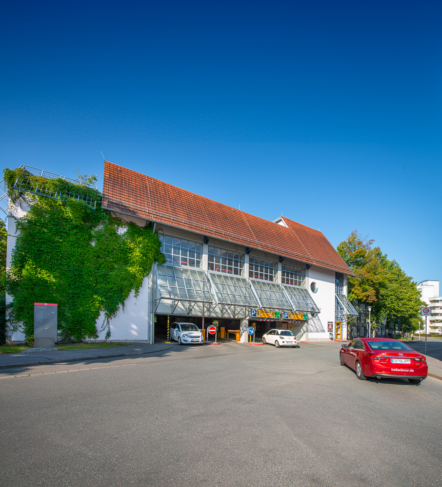 Einfahrt Parkhaus Zinkender, Coburg, Wohnbau Stadt Coburg GmbH