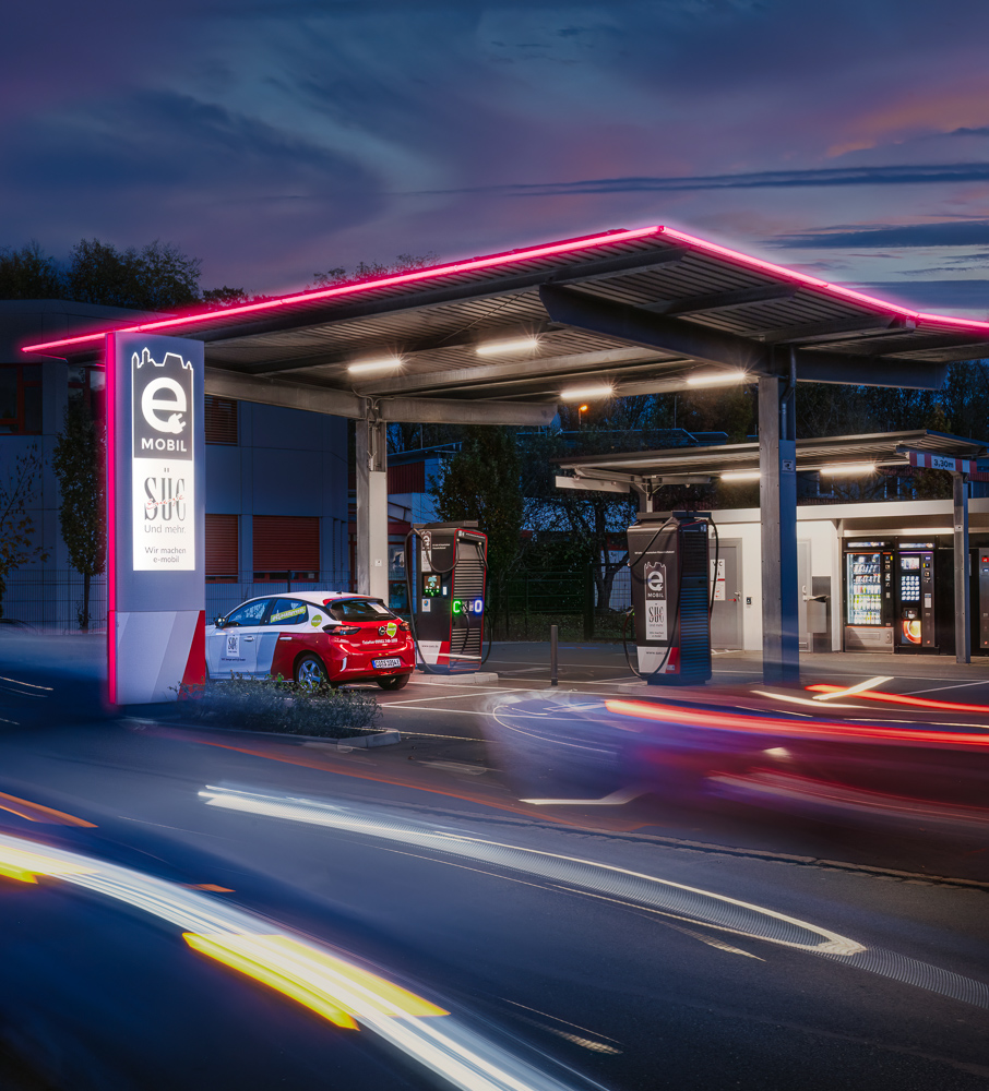 E-Tankstelle in der Wassergasse in Coburg, SÜC Coburg